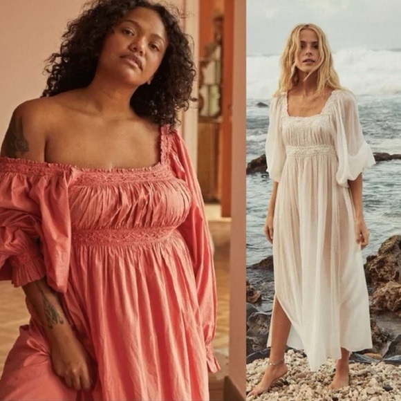 DOEN Catrinette Maxi Dress Nightgown in Apple blossom size XS NWT - Picture 8 of 17